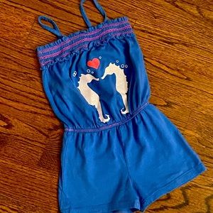 Little Girl 4T Seahorse Romper